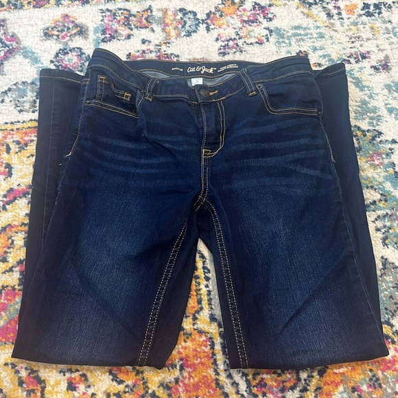 Justice and cat and Jack boot cut girls jeans, size 14 - Picture 5 of 6